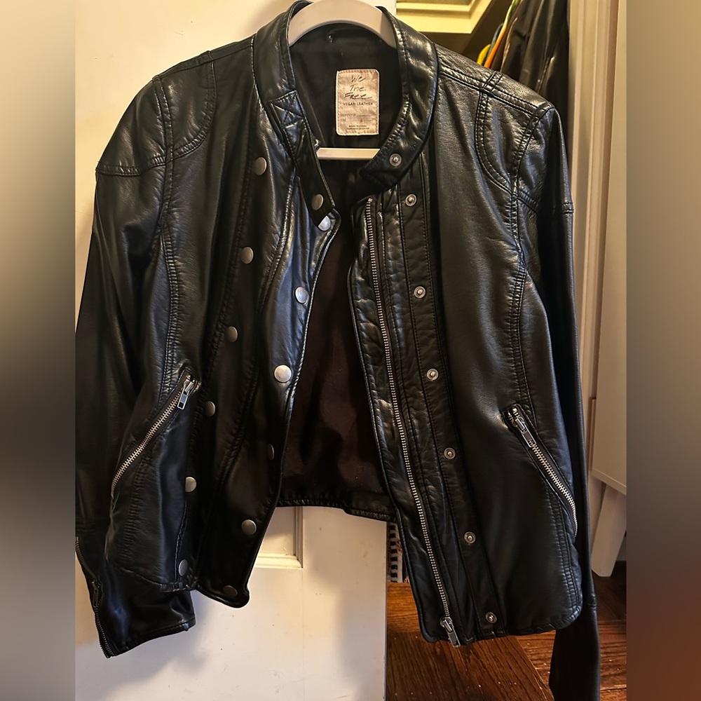 We The Free Vegan Leather Jacket
